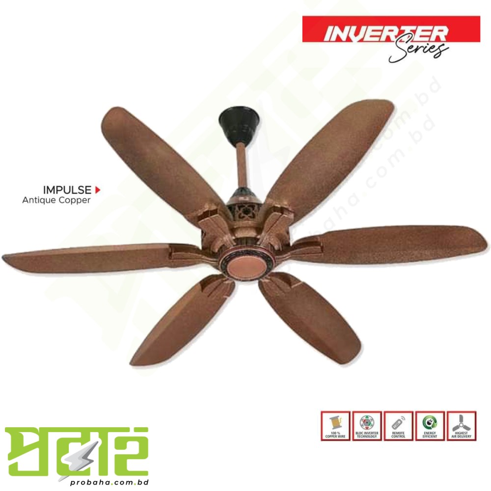 Pak Punjab Impulse 6 Blade Fan Antique Copper